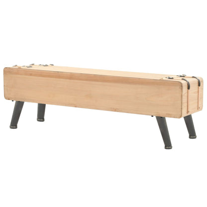 vidaXL Meuble TV bois de sapin massif 120x33x35 cm