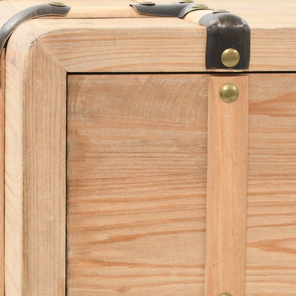 vidaXL Meuble TV bois de sapin massif 120x33x35 cm