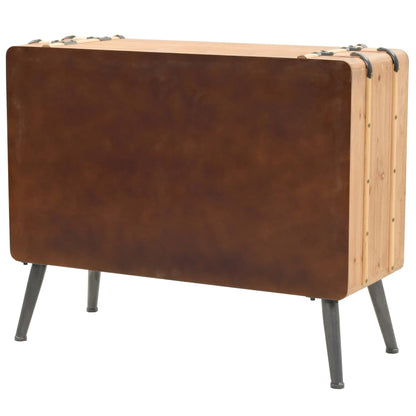 vidaXL Schubladenkommode Massivholz Tanne 91x35x73 cm