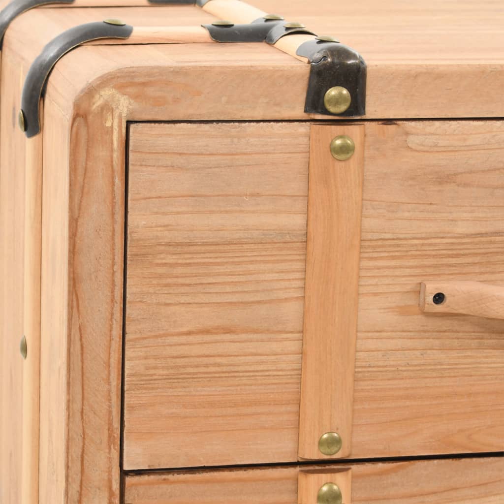 vidaXL Schubladenkommode Massivholz Tanne 91x35x73 cm