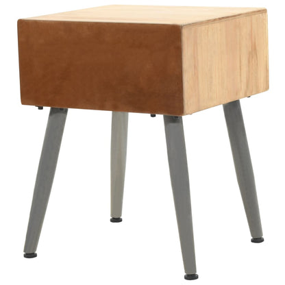 vidaXL Table de chevet en pin massif 43x38x50 cm