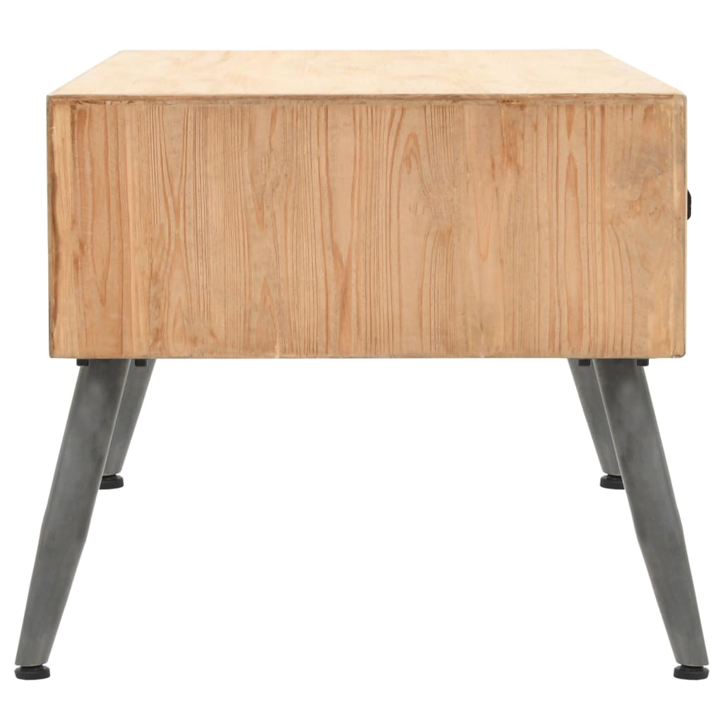 vidaXL Table basse en bois de sapin massif 115 x 55 x 50 cm