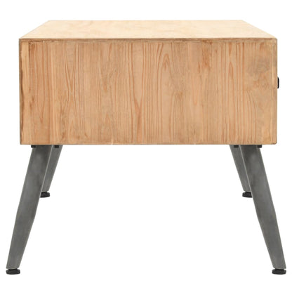 vidaXL Table basse en bois de sapin massif 115 x 55 x 50 cm