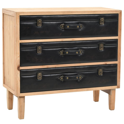vidaXL Schubladenkommode Massivholz Tanne 80x36x75 cm