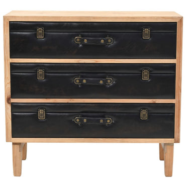 vidaXL Schubladenkommode Massivholz Tanne 80x36x75 cm