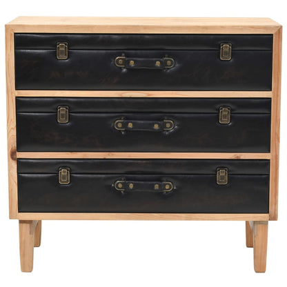 vidaXL Schubladenkommode Massivholz Tanne 80x36x75 cm