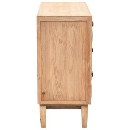 vidaXL Schubladenkommode Massivholz Tanne 80x36x75 cm