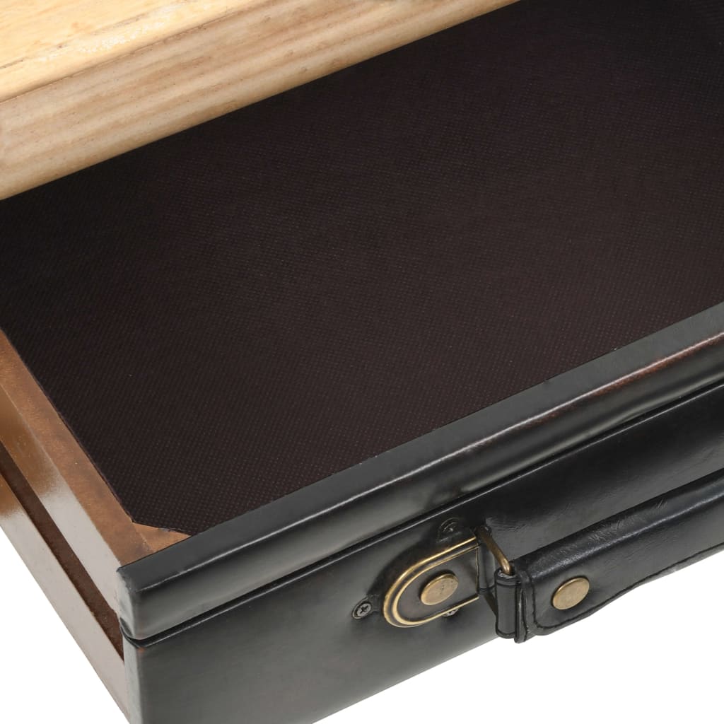 vidaXL Schubladenkommode Massivholz Tanne 80x36x75 cm