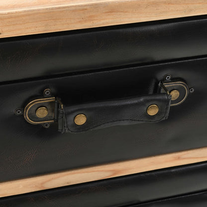 vidaXL Schubladenkommode Massivholz Tanne 80x36x75 cm