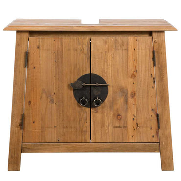 vidaXL Badezimmer-Unterschrank Massivholz Kiefer 70x32x63 cm
