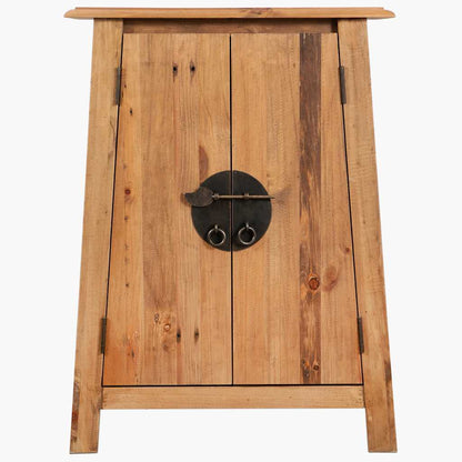 vidaXL Bad-Beistellschrank Massivholz Kiefer 59x32x80 cm