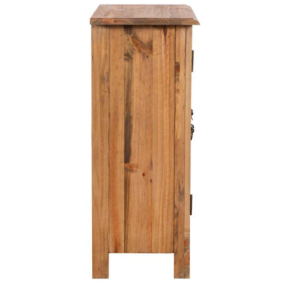 vidaXL Bad-Beistellschrank Massivholz Kiefer 59x32x80 cm