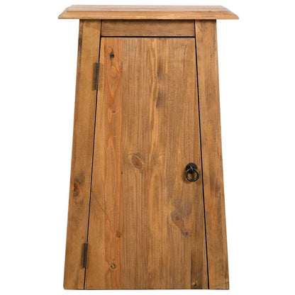 vidaXL Bad-Wandschrank Massivholz Kiefer 42x23x70 cm