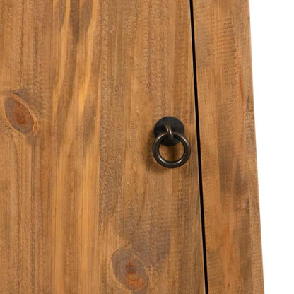 vidaXL Bad-Wandschrank Massivholz Kiefer 42x23x70 cm
