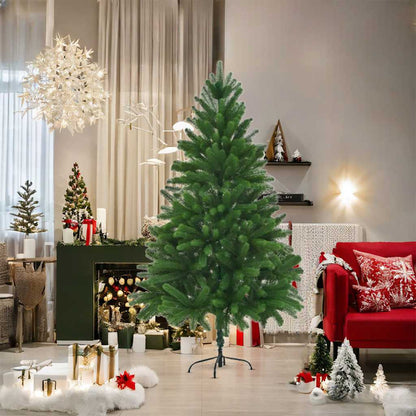 vidaXL Künstlicher Weihnachtsbaum Naturgetreue Nadeln 180 cm Grün