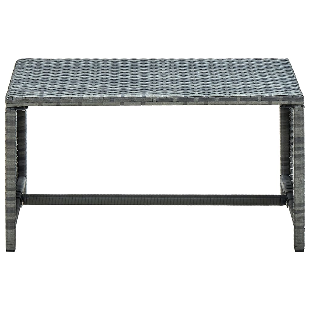 vidaXL Ensemble de jardin de 4 pièces avec coussins résine tressée gris