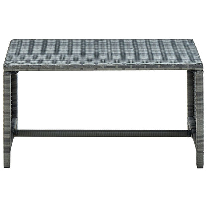 vidaXL Ensemble de jardin de 4 pièces avec coussins résine tressée gris