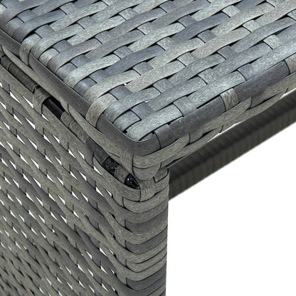 vidaXL Ensemble de jardin de 4 pièces avec coussins résine tressée gris