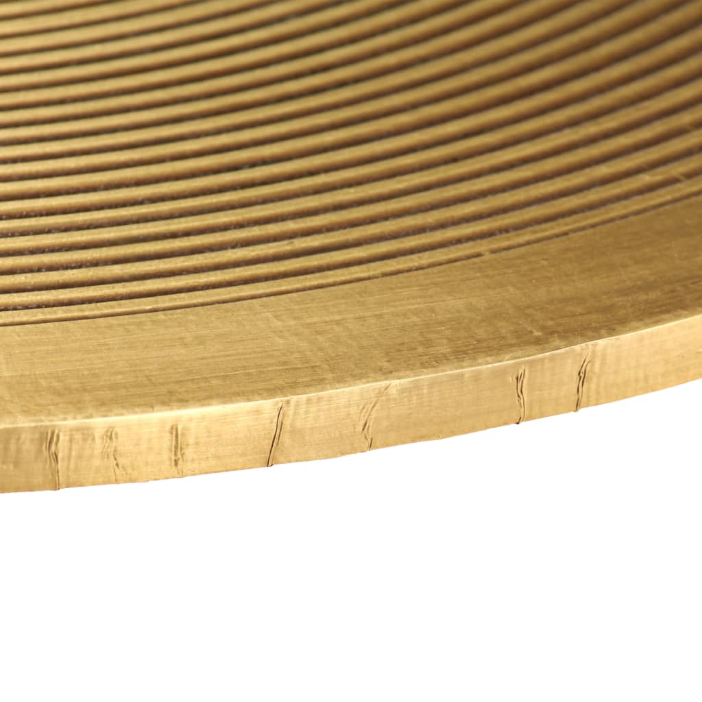 vidaXL Tisch-Set 2-tlg. MDF mit Messingbeschichtung