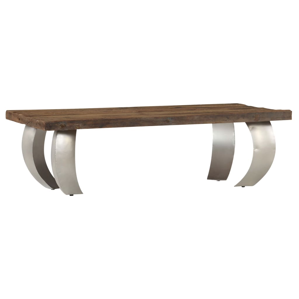 vidaXL Table basse Opium en bois de récupération et acier 110x60x35 cm