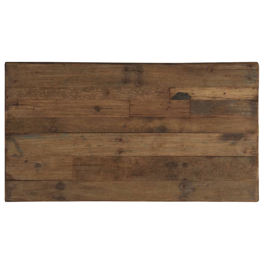 vidaXL Table basse Opium en bois de récupération et acier 110x60x35 cm
