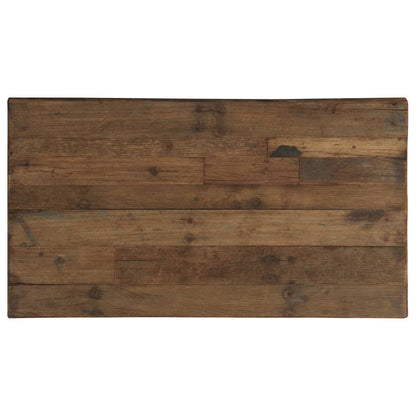 vidaXL Table basse Opium en bois de récupération et acier 110x60x35 cm