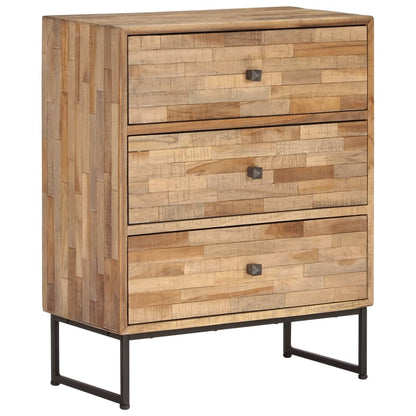 vidaXL Sideboard Recyceltes Teakholz 60x30x75 cm