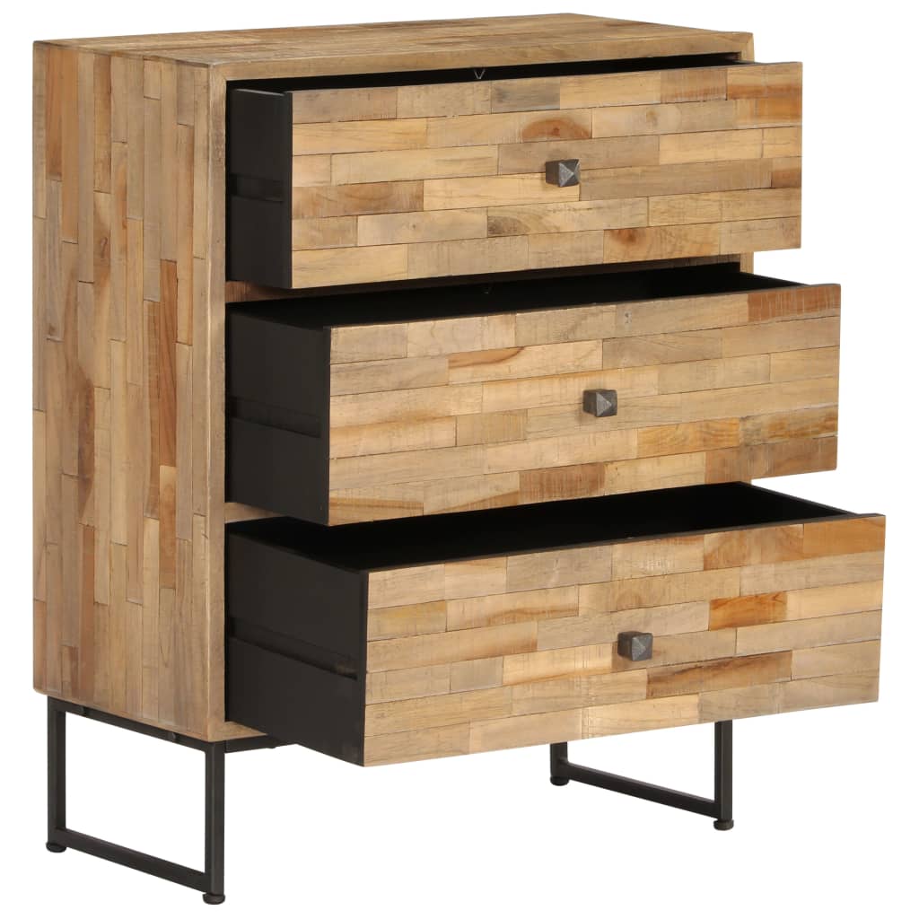 vidaXL Sideboard Recyceltes Teakholz 60x30x75 cm