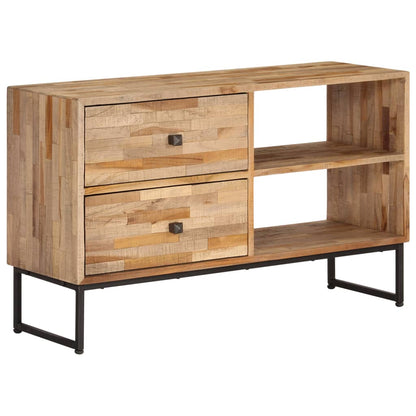 vidaXL Meuble TV en teck recyclé 90x30x55 cm