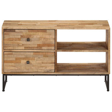 vidaXL Meuble TV en teck recyclé 90x30x55 cm