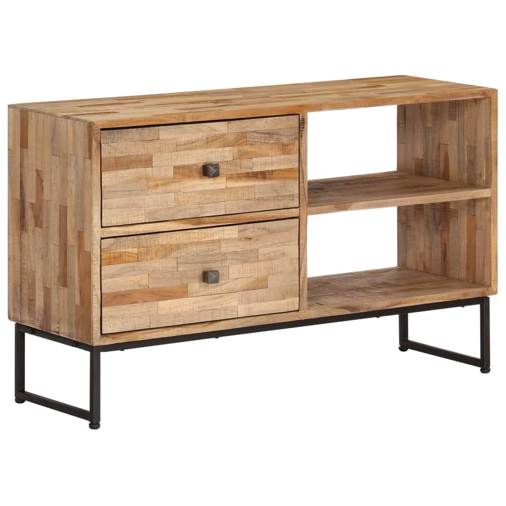 vidaXL Meuble TV en teck recyclé 90x30x55 cm