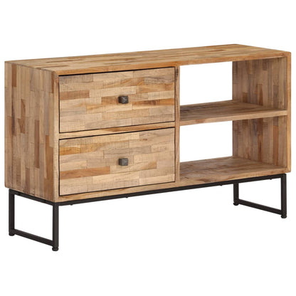vidaXL Meuble TV en teck recyclé 90x30x55 cm