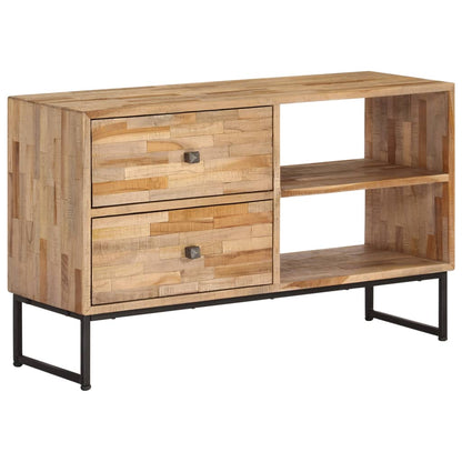 vidaXL Meuble TV en teck recyclé 90x30x55 cm