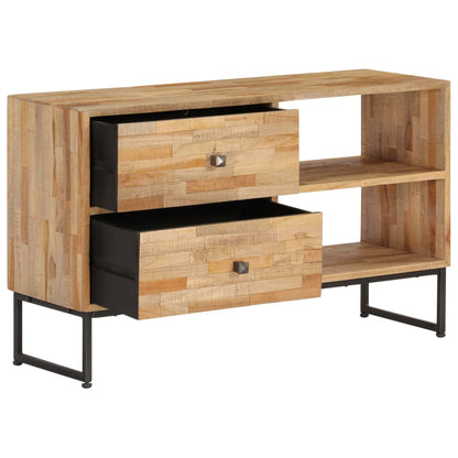 vidaXL Meuble TV en teck recyclé 90x30x55 cm