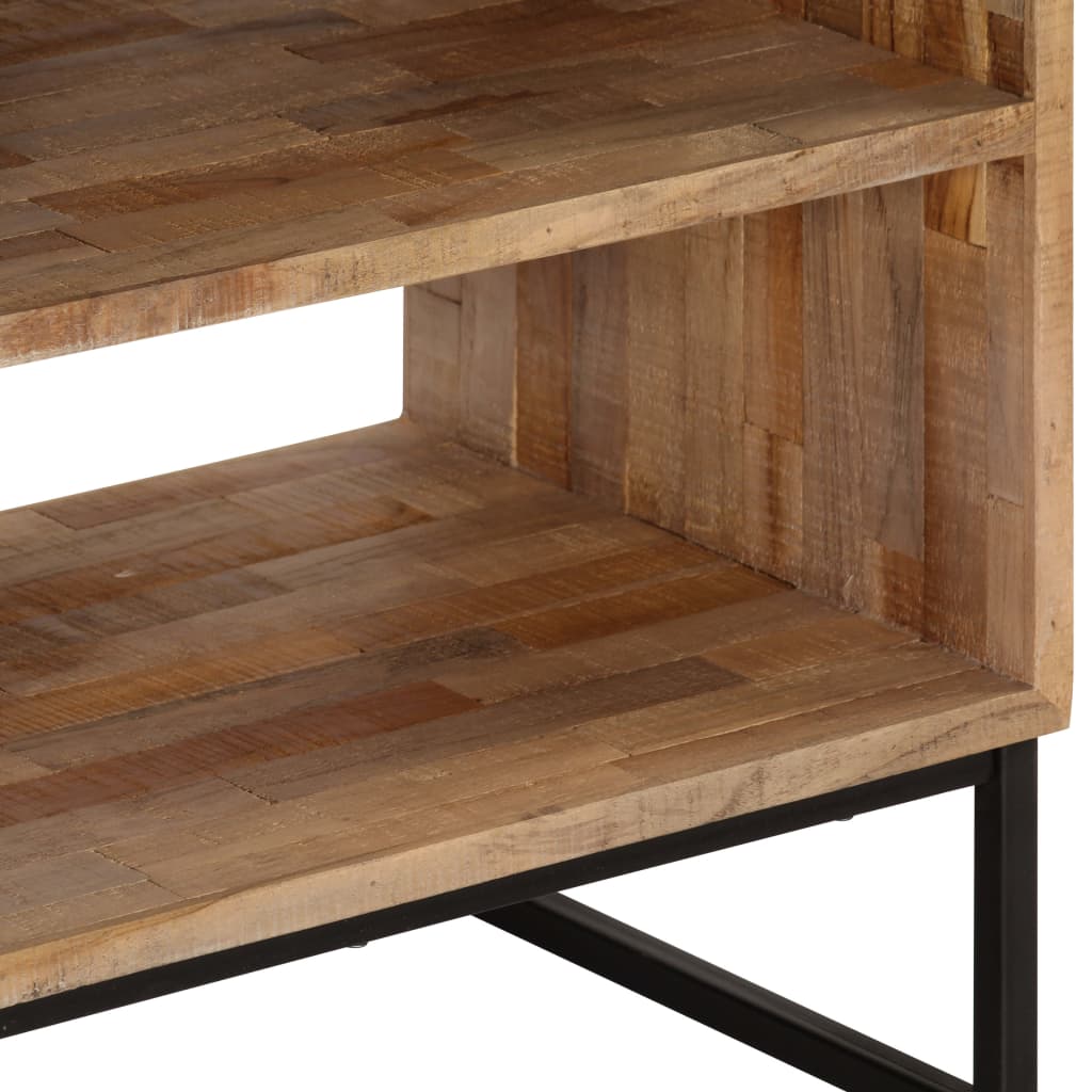 vidaXL Meuble TV en teck recyclé 90x30x55 cm