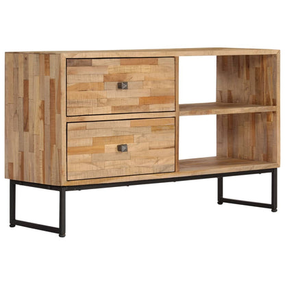 vidaXL Meuble TV en teck recyclé 90x30x55 cm