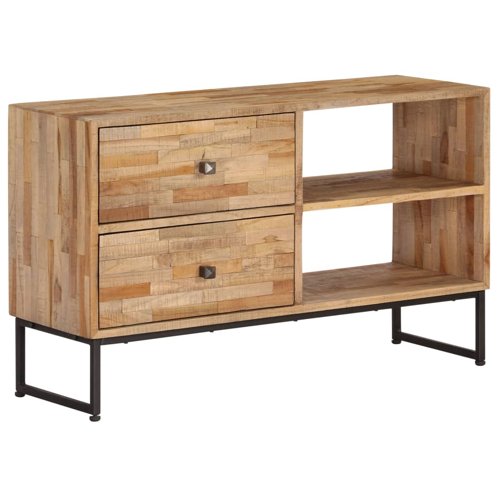 vidaXL Meuble TV en teck recyclé 90x30x55 cm
