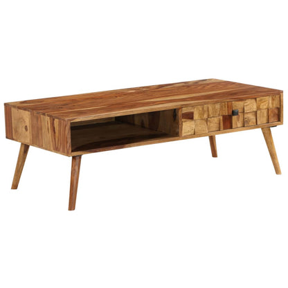 vidaXL Couchtisch Massivholz Akazie Honigbraun 110x50x37 cm