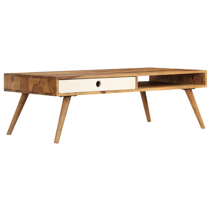 vidaXL Table basse 110x50x35 cm Bois de Sesham massif