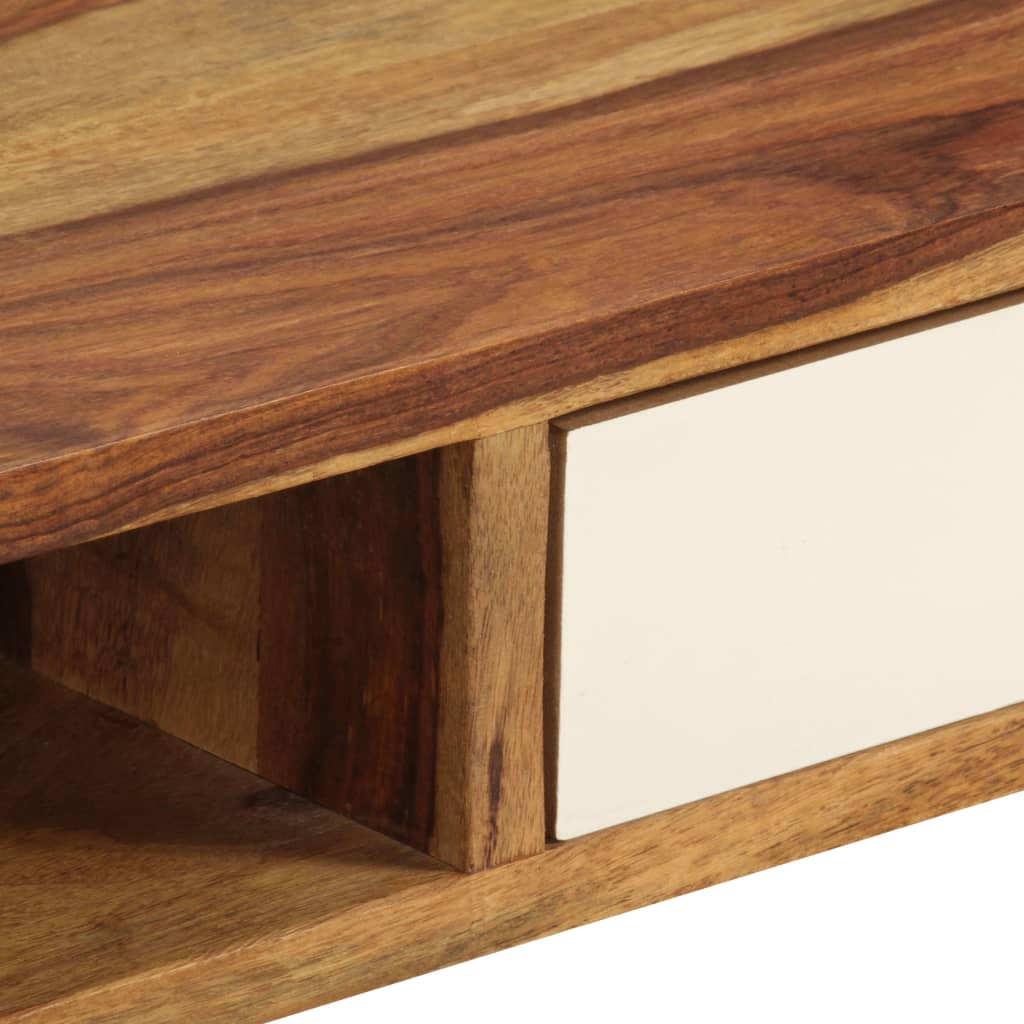 vidaXL Table basse 110x50x35 cm Bois de Sesham massif