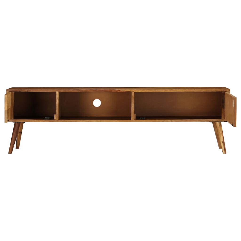 vidaXL Meuble TV 140x30x40 cm Bois d'acacia massif