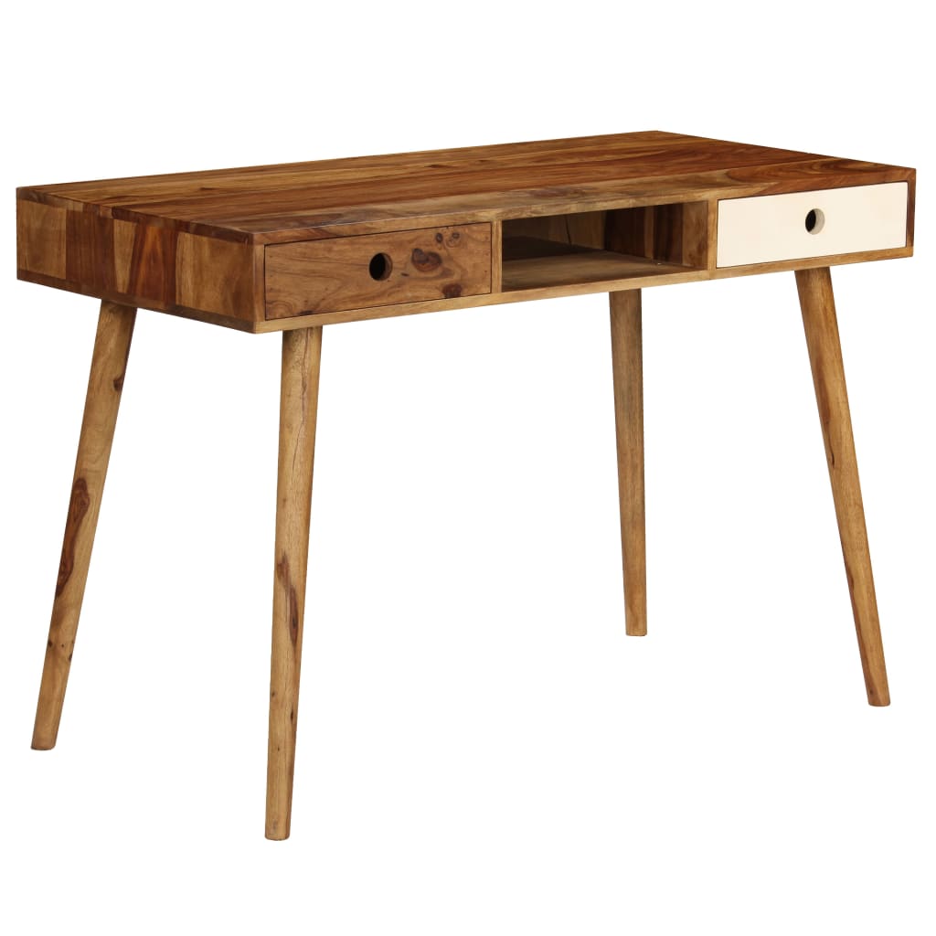 vidaXL Schreibtisch 110 x 55 x 76 cm Massivholz Akazie