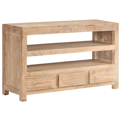 vidaXL Meuble TV Bois massif d'acacia 90x30x55 cm Marron clair