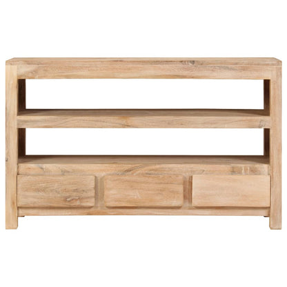 vidaXL Meuble TV Bois massif d'acacia 90x30x55 cm Marron clair