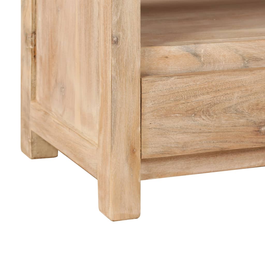 vidaXL Meuble TV Bois massif d'acacia 90x30x55 cm Marron clair