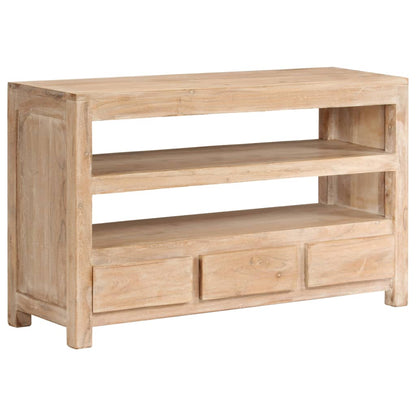 vidaXL Meuble TV Bois massif d'acacia 90x30x55 cm Marron clair