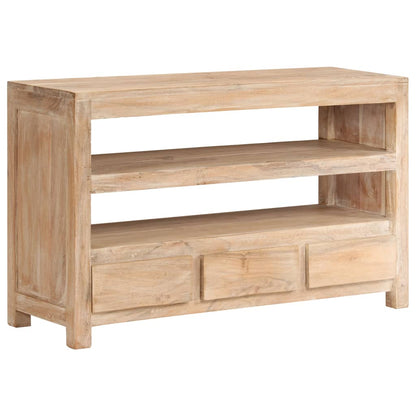 vidaXL Meuble TV Bois massif d'acacia 90x30x55 cm Marron clair