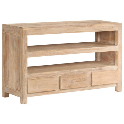vidaXL Meuble TV Bois massif d'acacia 90x30x55 cm Marron clair