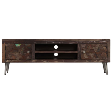 vidaXL Meuble TV en bois de récupération massif 140x30x45 cm