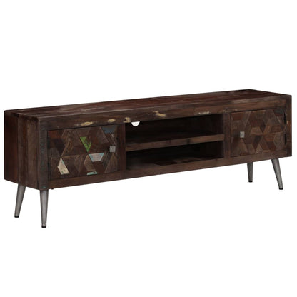 vidaXL Meuble TV en bois de récupération massif 140x30x45 cm